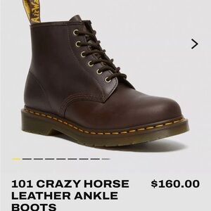 Dr. Martens 101 Ankle Boot in Crazy Horse leather